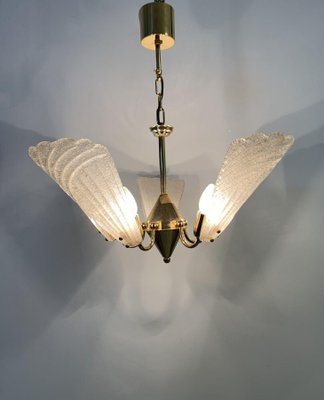 Hollywood Regency Italian Murano Glass Chandelier, 1970s-BGP-1442366