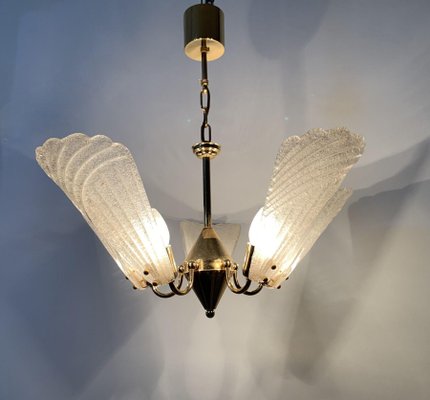 Hollywood Regency Italian Murano Glass Chandelier, 1970s-BGP-1442366