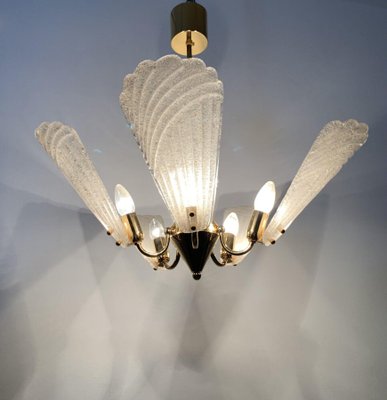 Hollywood Regency Italian Murano Glass Chandelier, 1970s-BGP-1442366