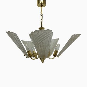 Hollywood Regency Italian Murano Glass Chandelier, 1970s-BGP-1442366