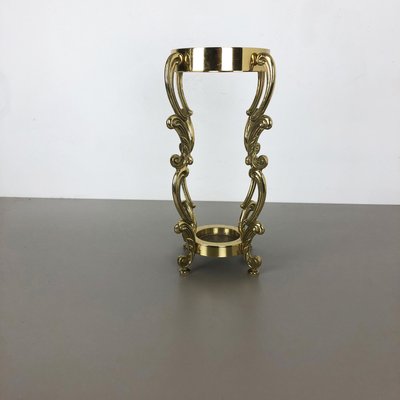 Hollywood Regency Italian Solid Brass Umbrella Stand, 1970s-QZ-1143211