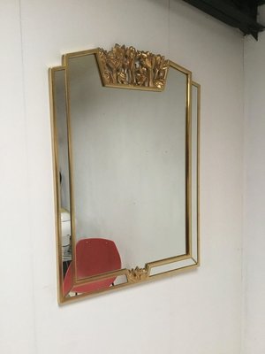 Hollywood Regency Mirror with Floral Details from Deknudt-SU-801758