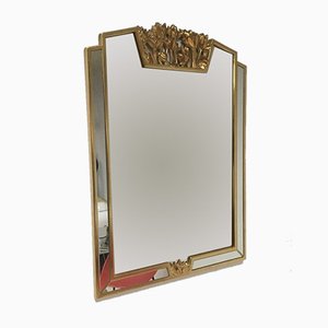 Hollywood Regency Mirror with Floral Details from Deknudt-SU-801758