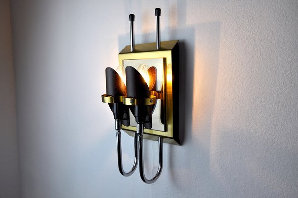 Hollywood Regency Sconce, Italy, 1970s-EJE-958661