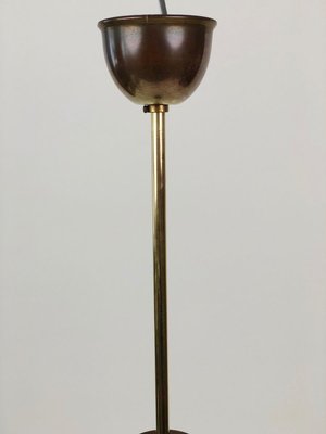 Hollywood Regency Style Pendant Lamp in Brass and Glass, Austria, 1950s-BAF-763384