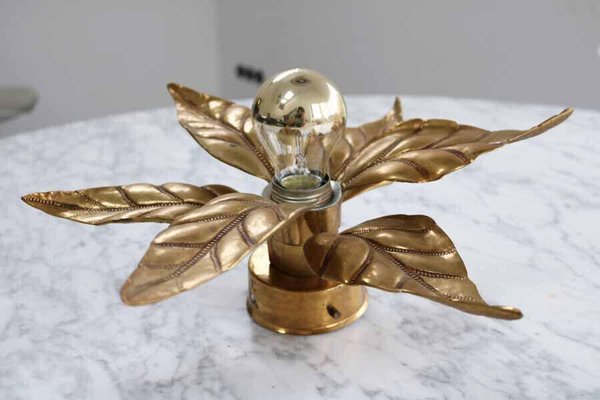 Hollywood Regency Wall Lamp in Brass by Willy Daro-FJP-1717663