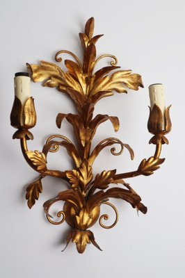 Hollywood Regency Wall Lamp in Gilded Metal by Hans Kögl Ranken-ESB-1376702