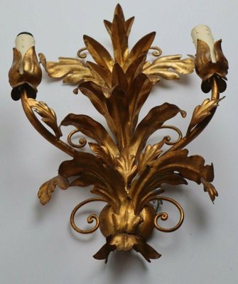 Hollywood Regency Wall Lamp in Gilded Metal by Hans Kögl Ranken-ESB-1376702