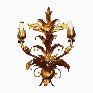 Hollywood Regency Wall Lamp in Gilded Metal by Hans Kögl Ranken-ESB-1376702