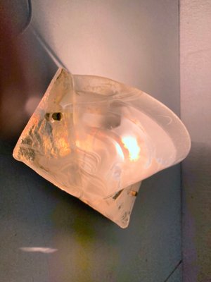 Hollywood Regency Wall Lamp in Glass from Hillebrand Lighting, 1970s-AET-2040317