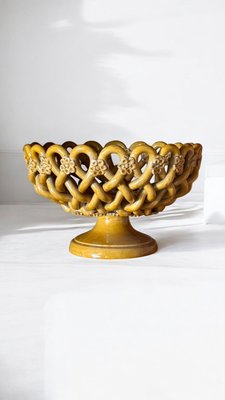 Homemade Ceramic Basket, 1960s-YSE-2034531