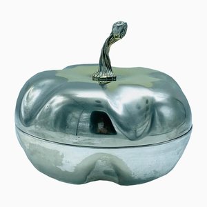 Hone Silver Plate Decorative Box Pumpkin, 1970s-YUW-1151305