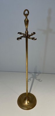 Horse Head Fire Tools in Brass in the style of the Maison Jansen, 1950s, Set of 5-BA-1780969