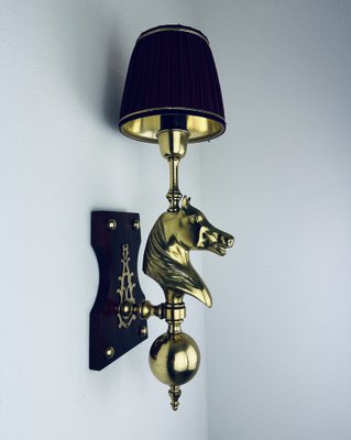 Horse Head Wall Lamp in Brass-ZDM-1765944