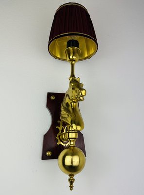 Horse Head Wall Lamp in Brass-ZDM-1765944