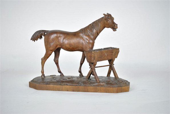 Horse in Front of a Trough, 19th-Century, 1800s-SYQ-1372960