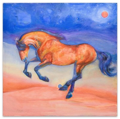 Horse - Original Oil on Canvas by Anastasia Kurakina - 2010 2010-ZCI-759042