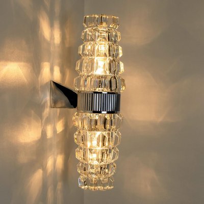 Hourglass-Shaped Chrome Wall Light, France, 1970s-VDW-1342569