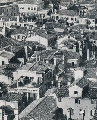 Houses From Above, Italy, 1950s, Black & White Photograph-DYV-1236153