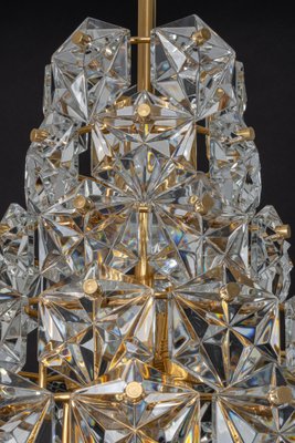 Huge Brass and Crystal Glass Chandelier by Kinkeldey, Germany, 1970s-UGR-1086281