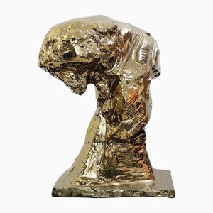 Huge Bronze Ceramic Panther Head by Patrick Villas for Royal Boch-NYF-2019239