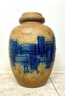 Huge Brutalist Fat Lava Floor Vase, West Germany, 1970s-WZZ-1331403