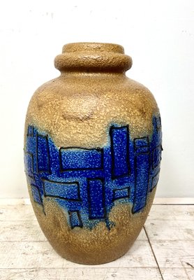 Huge Brutalist Fat Lava Floor Vase, West Germany, 1970s-WZZ-1331403