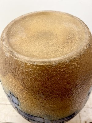 Huge Brutalist Fat Lava Floor Vase, West Germany, 1970s-WZZ-1331403