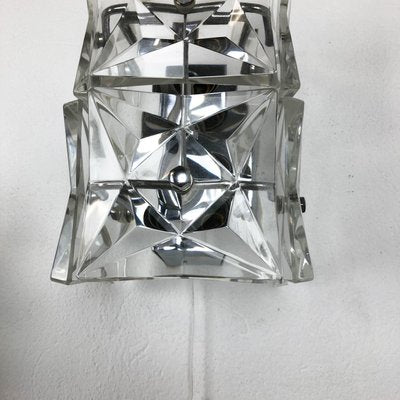 Huge Crystal Glass Wall Light Sconces from Kinkeldey, Germany, Set of 2-QZ-1137788