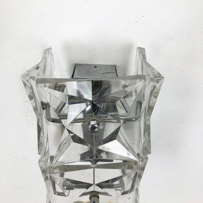 Huge Crystal Glass Wall Light Sconces from Kinkeldey, Germany, Set of 2-QZ-1137788