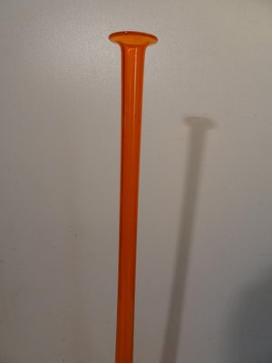 Huge Orange Art Glass Luciano Vistosi MuranoCandlestick-AWL-1315533