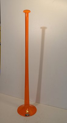 Huge Orange Art Glass Luciano Vistosi MuranoCandlestick-AWL-1315533