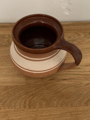 Hungarian Folk Pitcher in Glazed Ceramic-OXJ-1722596