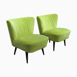 Hungarian Green Club Chairs, 1950s, Set of 2-OXJ-787377