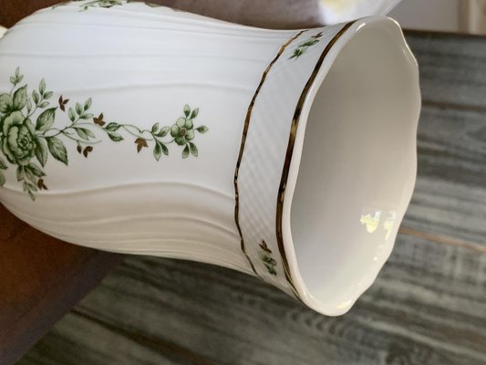 Hungarian Holhaza Porcelain Vase, 1980s-OXJ-1733973