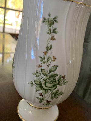 Hungarian Holhaza Porcelain Vase, 1980s-OXJ-1733973