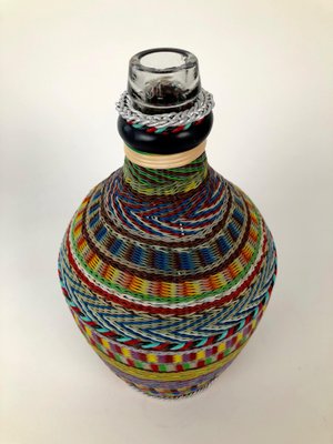 Hungarian Woven Wire Bottle, 1960-BAF-948271