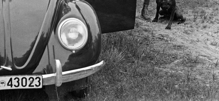 Hunter with Dog and Volkswagen Beetle, Germany 1939, Printed 2021-DYV-1021826