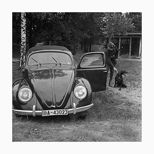 Hunter with Dog and Volkswagen Beetle, Germany 1939, Printed 2021-DYV-1021826