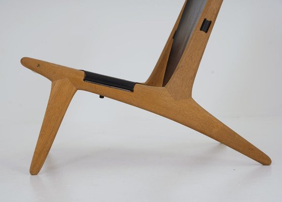 Hunting Chair 204 attributed to Uno & Östen Kristiansson for Luxus, Sweden, 1950s-FM-1702332