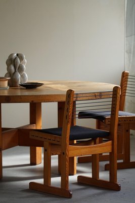 Hunting Chairs in Pine attributed to Torbjørn Afdal for Bruksbo, 1960s, Set of 6-MXF-1410661