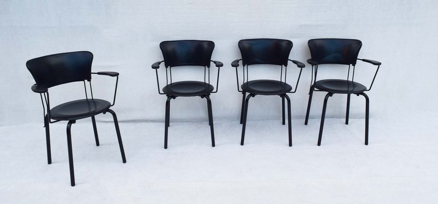 Ibisco Model Armchairs by Giuseppe Raimondi for Molteni and Consonni, Italy, 1980s, Set of 4-WF-1735430