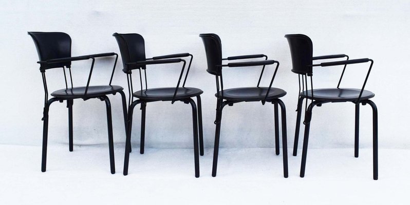 Ibisco Model Armchairs by Giuseppe Raimondi for Molteni and Consonni, Italy, 1980s, Set of 4-WF-1735430