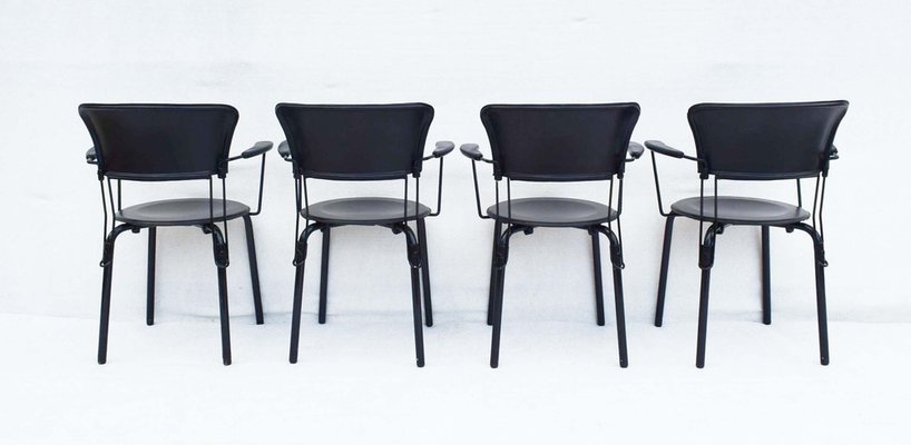 Ibisco Model Armchairs by Giuseppe Raimondi for Molteni and Consonni, Italy, 1980s, Set of 4-WF-1735430