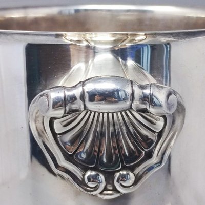 Ice Bucket in Silver-Plating from Christofle, France, 1950s-QGR-1738643