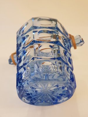 Ice Bucket with Tong by Jurnikl for Rosice Glassworks, 1960s-QDP-547871