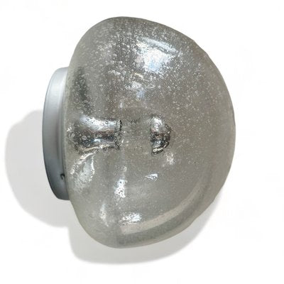 Ice Glass Bubble Wall Light from Hillebrand Leuchten, 1970s-ITU-1822473