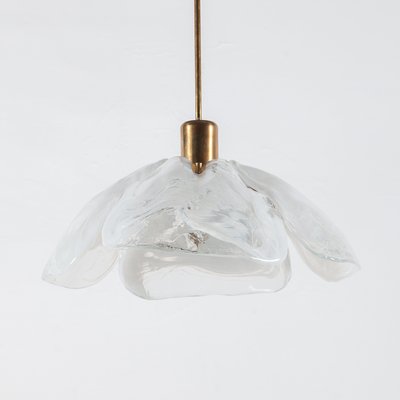 Ice Glass Ceiling Lamp by J.T. Kalmar for Kalmar, 1970s-QVY-901051