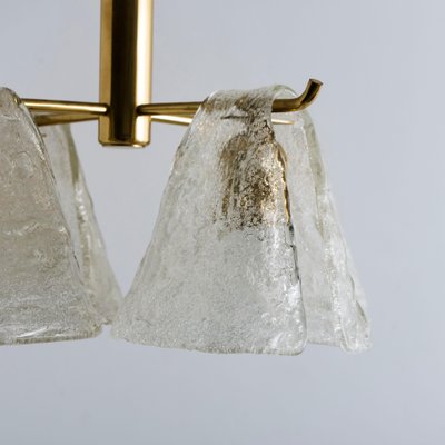 Ice Glass Chandelier by J.T. Kalmar, 1970s-VDW-646096