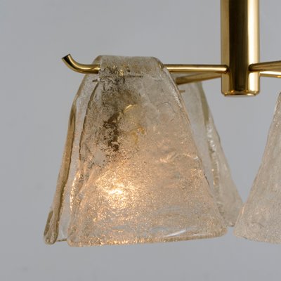 Ice Glass Chandelier by J.T. Kalmar, 1970s-VDW-646096